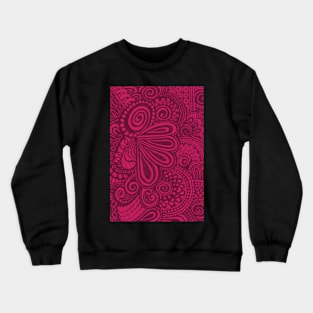 Magenta Swirly Chaos Crewneck Sweatshirt